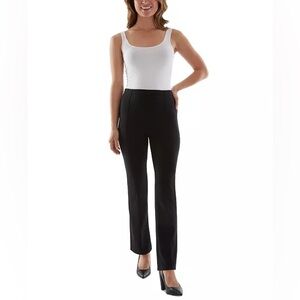 BCX Seamed Wide Leg Scuba Pants Black Juniors Small NWT Pull-On Stretch